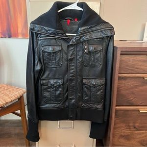 Faux Leather Moto Jacket